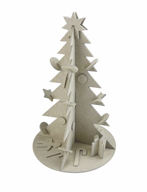 Weihnachtsbaum Bastelset 12er